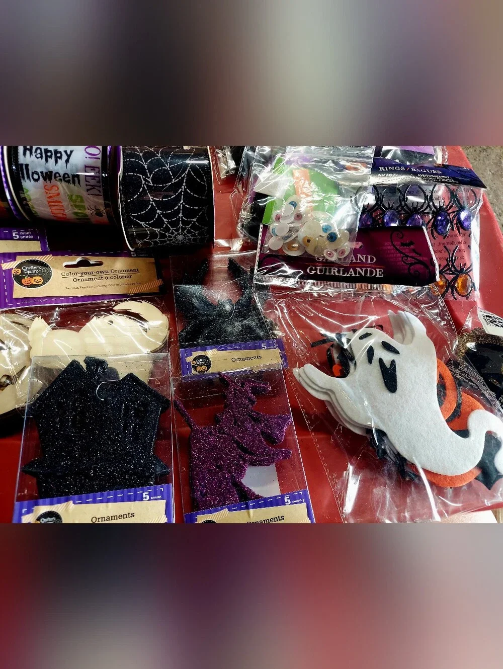 Halloween Decorative Ribbon And Crafts Bundle